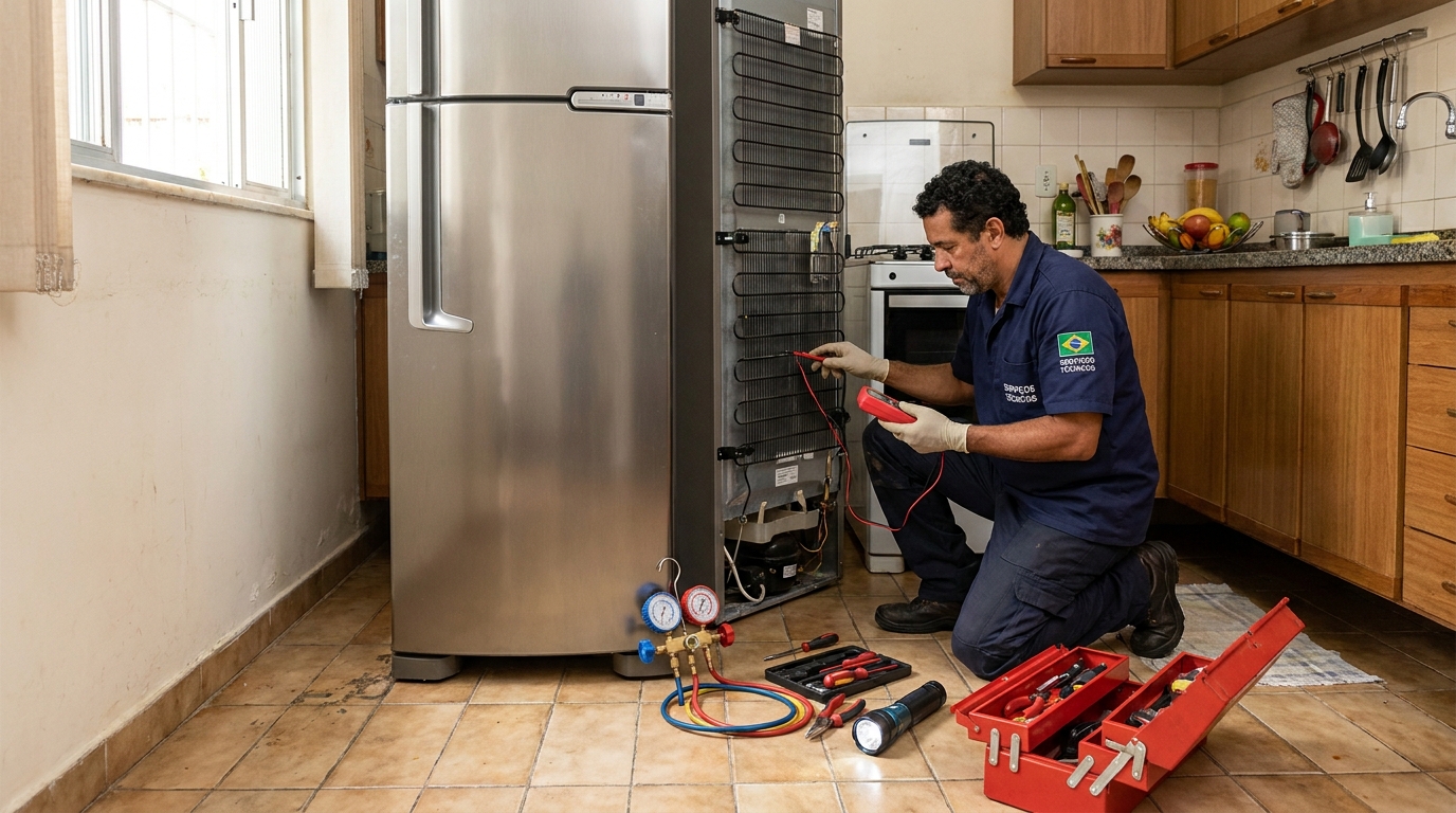 Técnico de geladeira perto de mim em Bauru‑SP